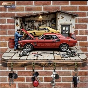 Classic Car Workshop Wall Hooks